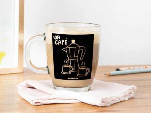 Taza Vidrio - Un Cafe