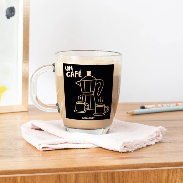 Taza Vidrio - Un Cafe