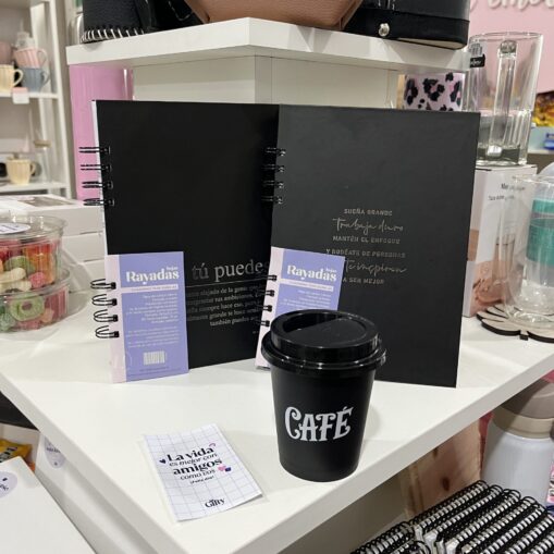 Copia de Cuaderno A5 + vaso de café