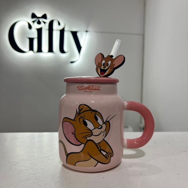 Taza con tapa de Jerry