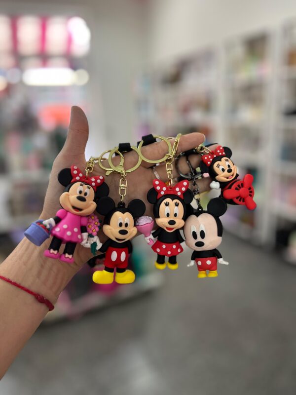 Llaveros De Silicona Mickey & Minnie