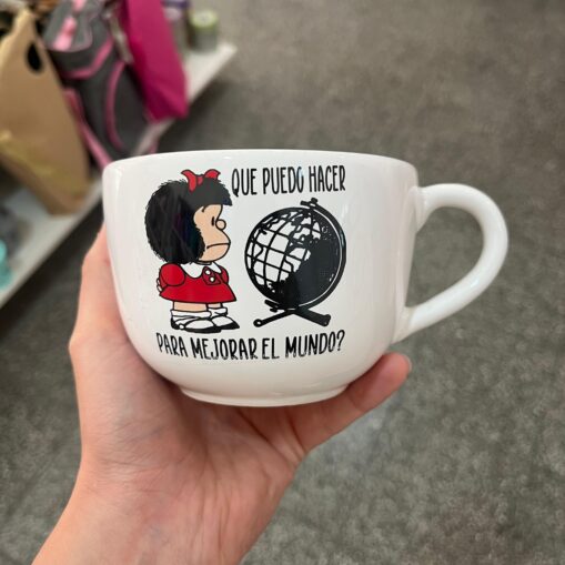 Tazón Mafalda "Mejorar el mundo"