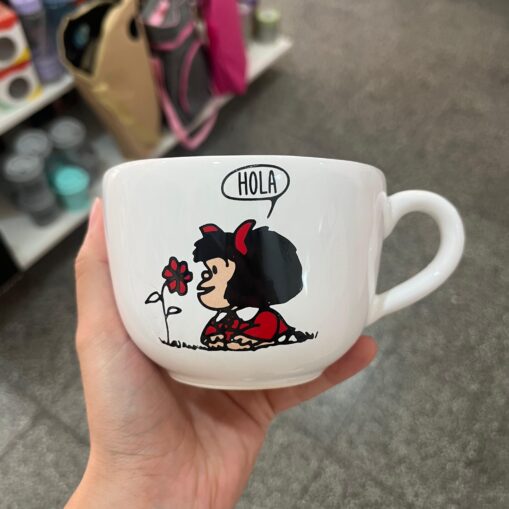 Tazón Mafalda "Hola"