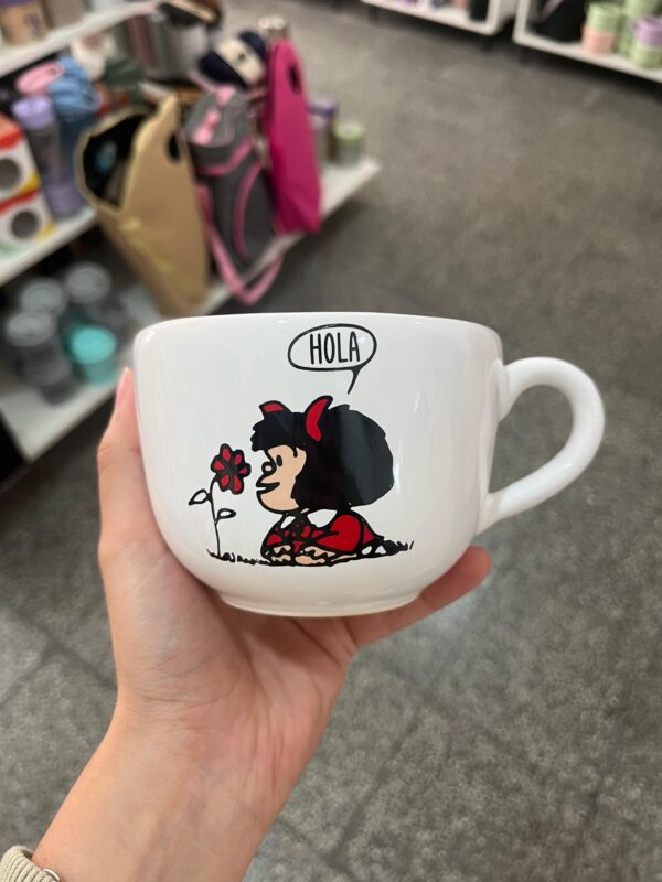 Tazón Mafalda "Hola"