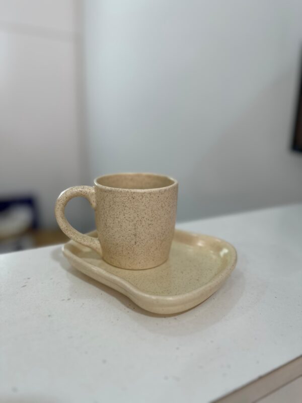 Combo taza jaspeada + plato tostada