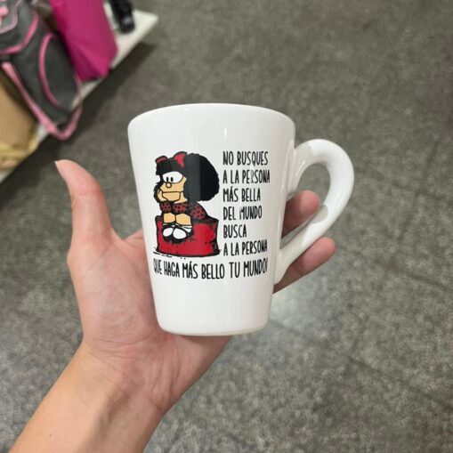 Taza Mafalda "No busques.."