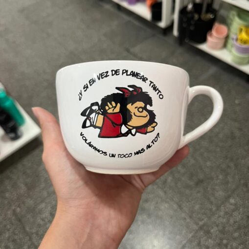 Tazón Mafalda "Volemos un poco más alto"