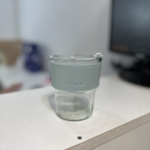 Vaso de Vidrio (Celeste)