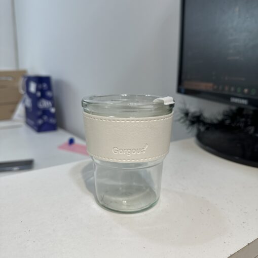 Vaso de Vidrio (Blanco)