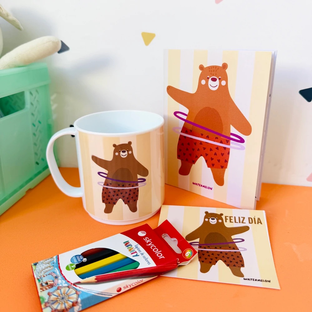 Taza Polimero + libreta + lapices | ALEGRÍA - Imagen 3