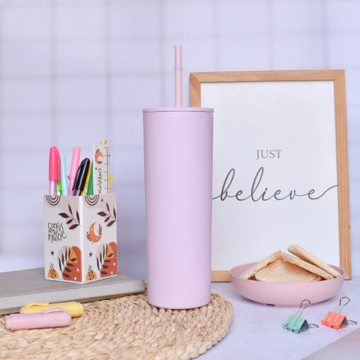 Vaso tubo 650 ml - Rosa