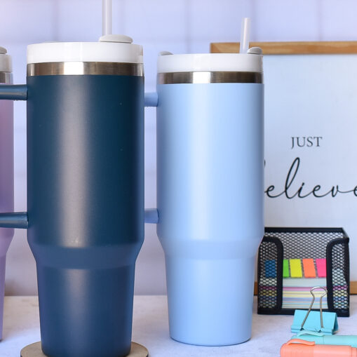 Vaso acero 1 lt - Celeste