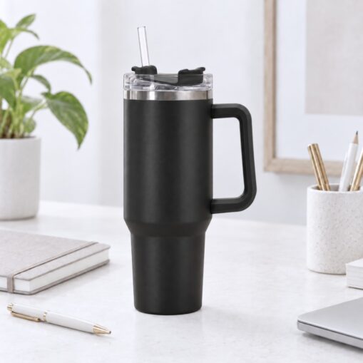 Vaso acero 1 lt - Negro
