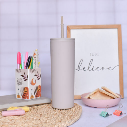 Vaso tubo 650 ml - Beige