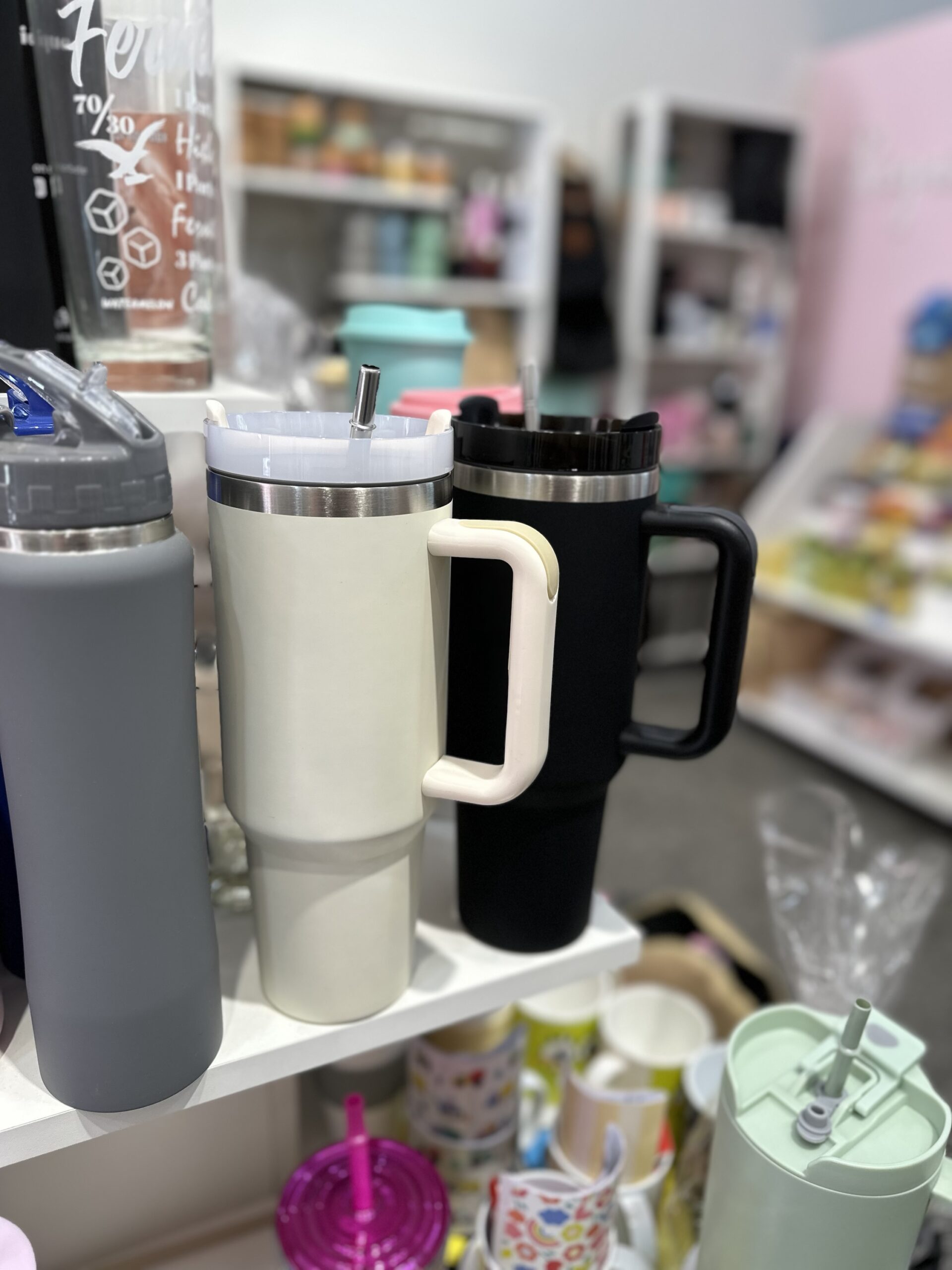 Vaso acero 1 lt - Crema