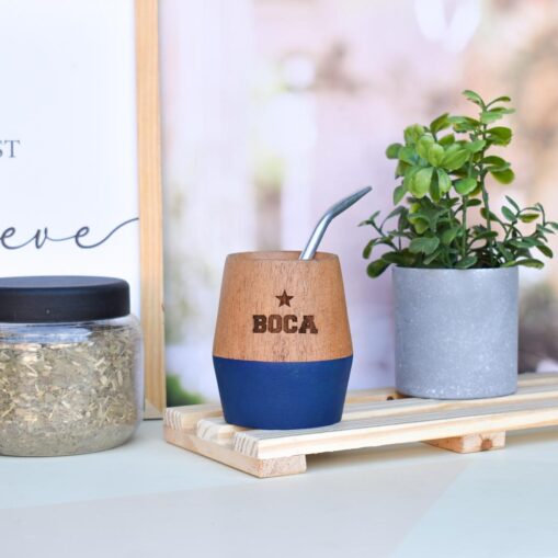 Mate de Madera Boca Juniors