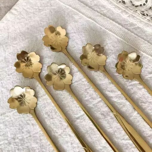 Cuchara Flor Dorada
