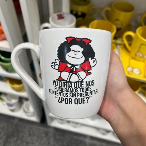 Taza Mafalda "Sin preguntar ¿por que?"