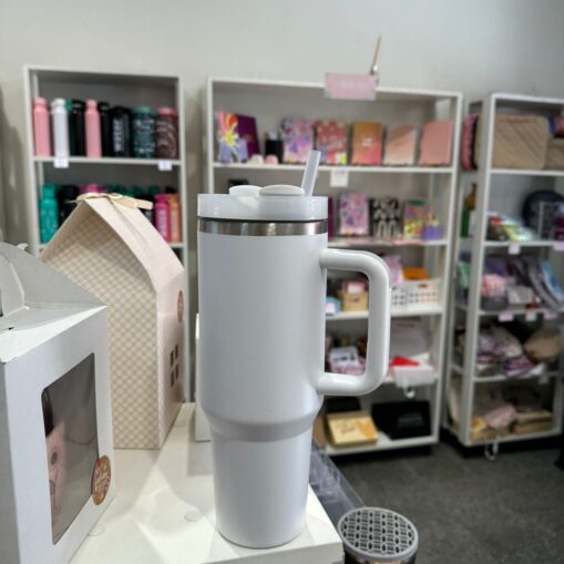 Vaso acero 1 lt - Blanco