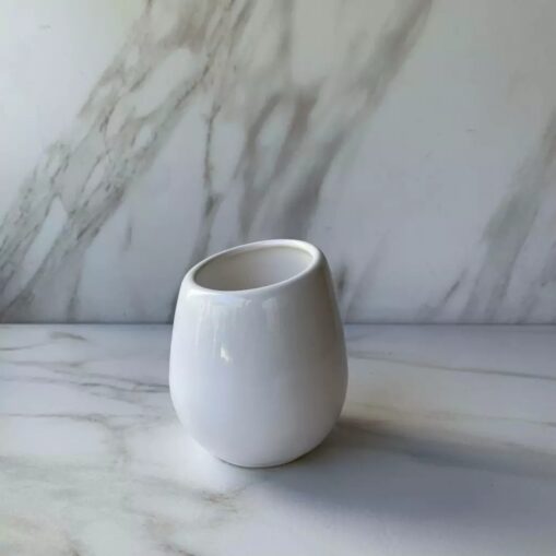Mate de ceramica liso | Blanco