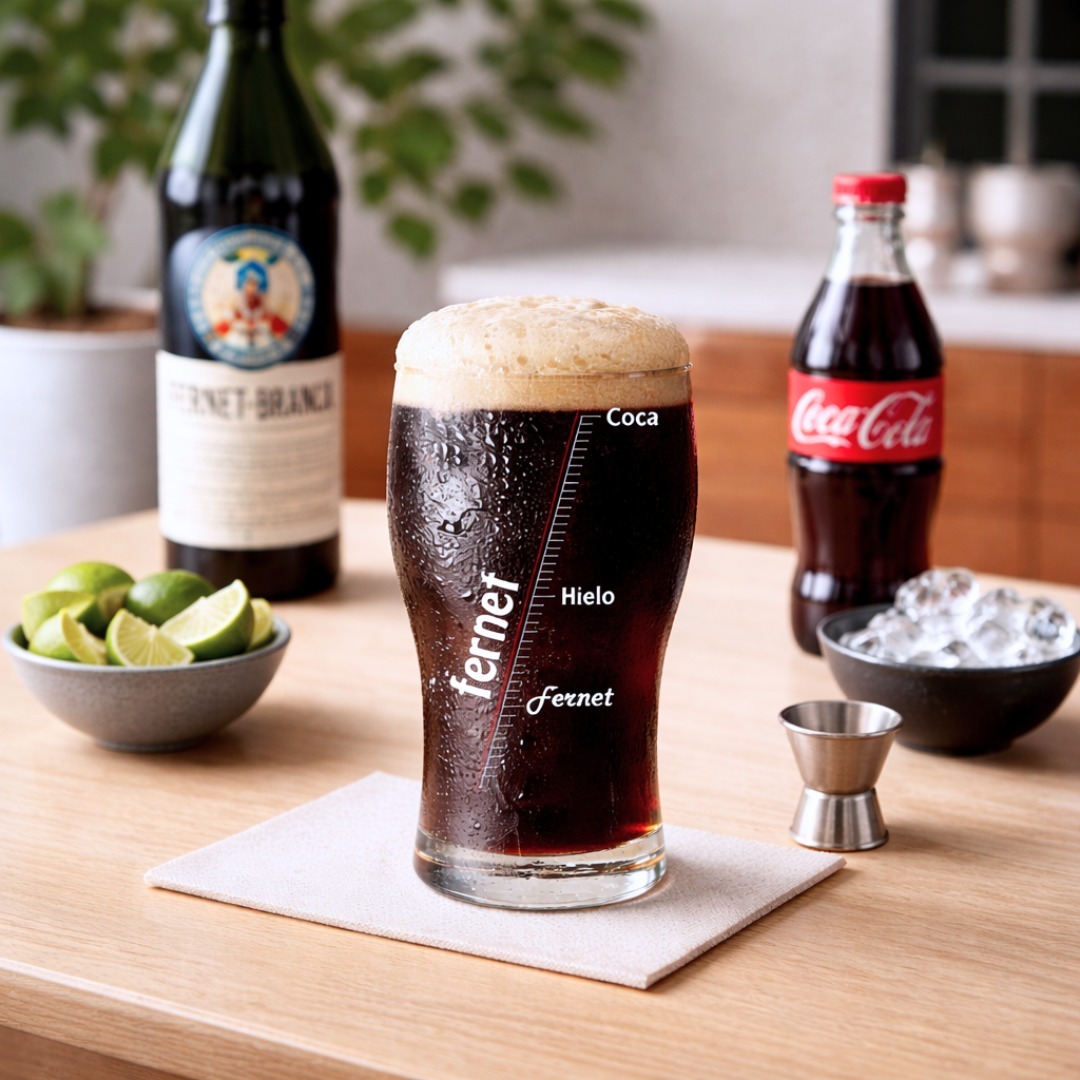 Vaso Fernet de Vidrio