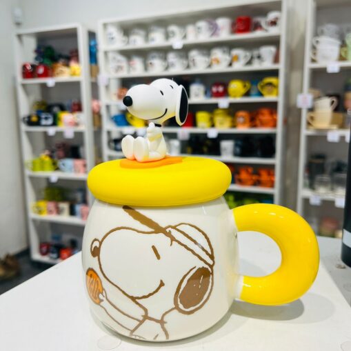Taza Snoopy Importada Amarilla