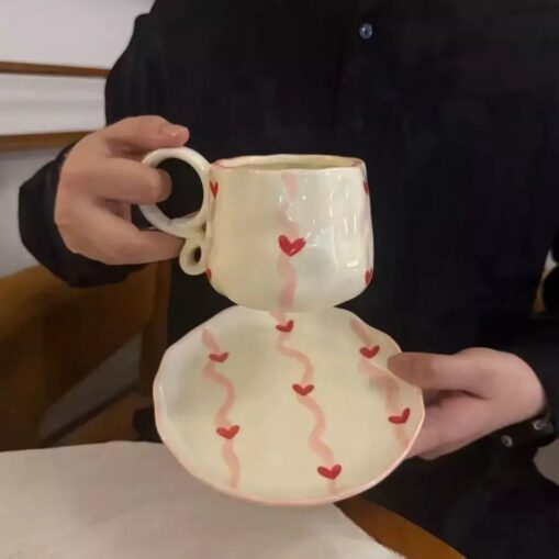 Combo taza + plato Importado