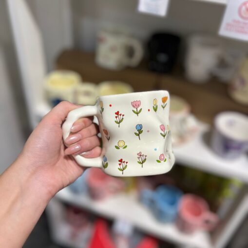 Taza Florcitas importada