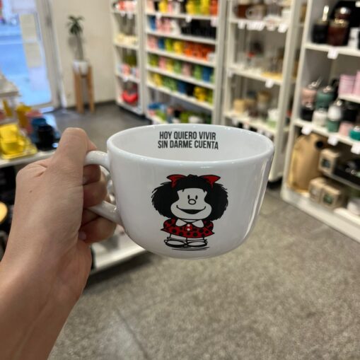 Tazón Mafalda "vivir sin darme cuenta"
