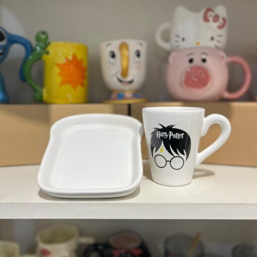 Taza Harry Potter + plato tostada