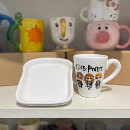 Taza Harry Potter+ plato tostada