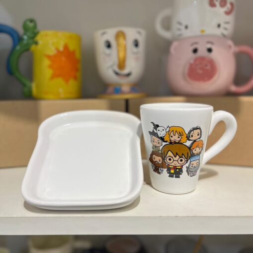 Taza Harry Potter + plato tostada