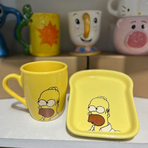Taza Homero + plato tostada