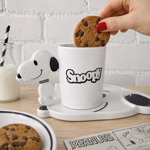 Set Taza Snoopy + plato tostada importado