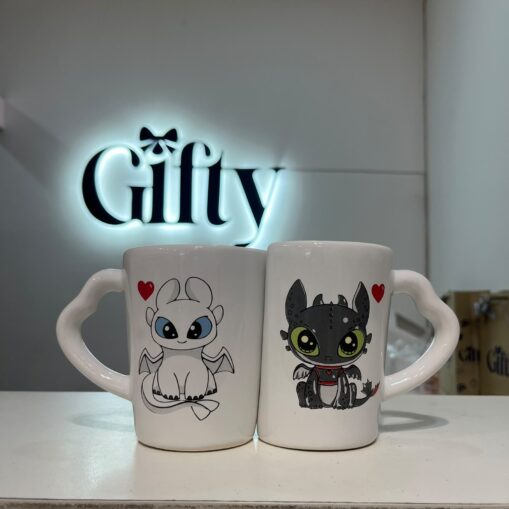 Tazas Combinadas - Chimuelo y Furia Luminosa