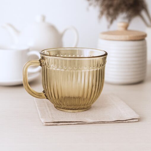 Taza Tramada de Vidrio
