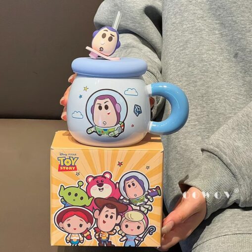 Taza Importada con Tapa y Sorbete - Buzz Lightyear