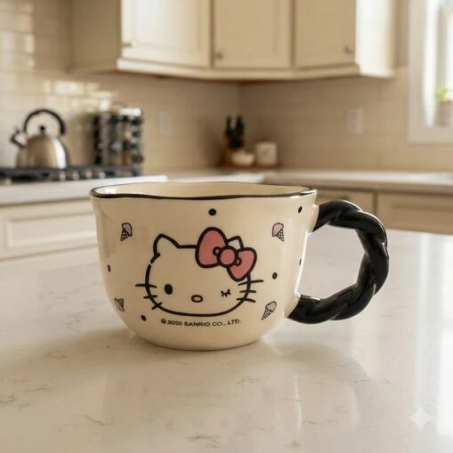 Taza Labrada Hello Kitty - Importada