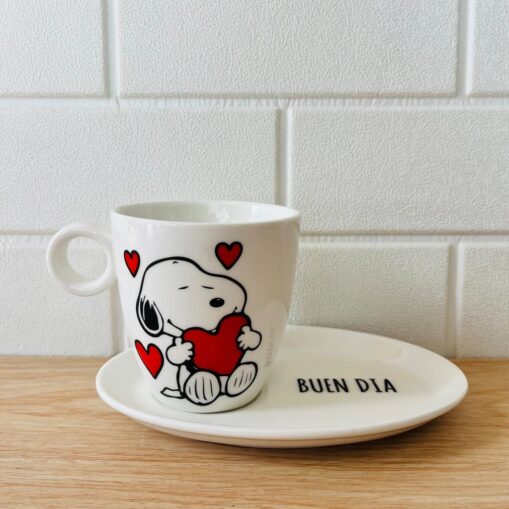 Taza + plato Snoopy