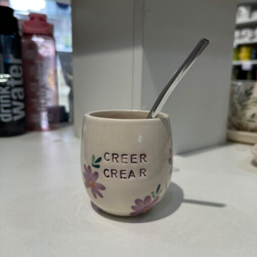 Mate de cerámica Artesanal - Creer